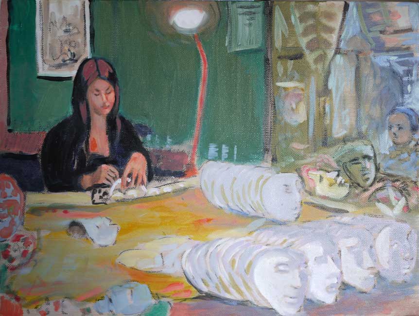 Venise, atelier de masques