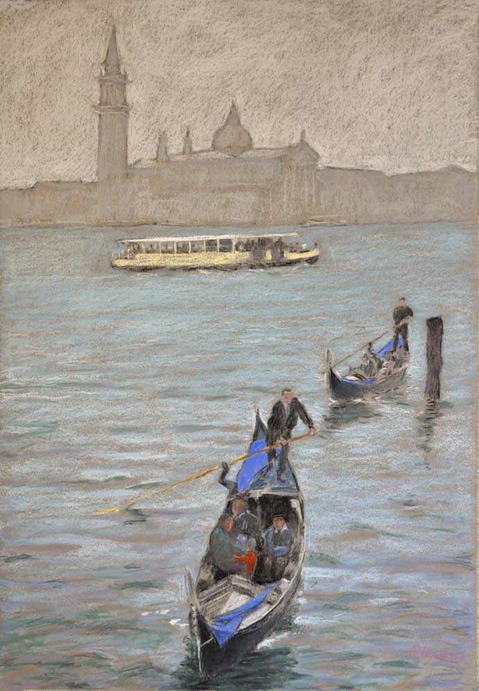 Venise deux gondoles