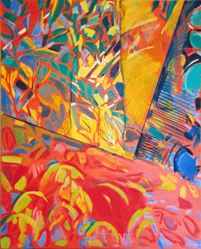 nu aux feuilles