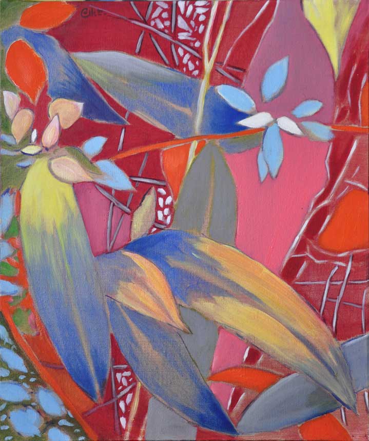 tropiques feuilles rouges