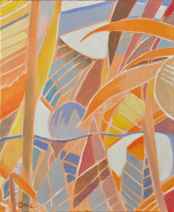 feuilles ocres