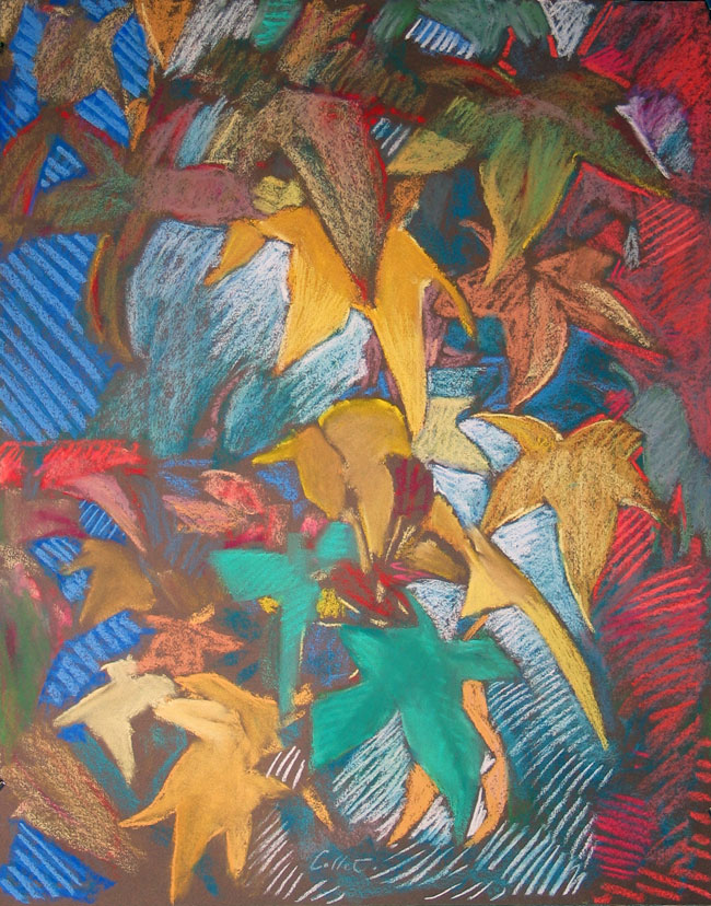 feuilles d'�rable, pastel