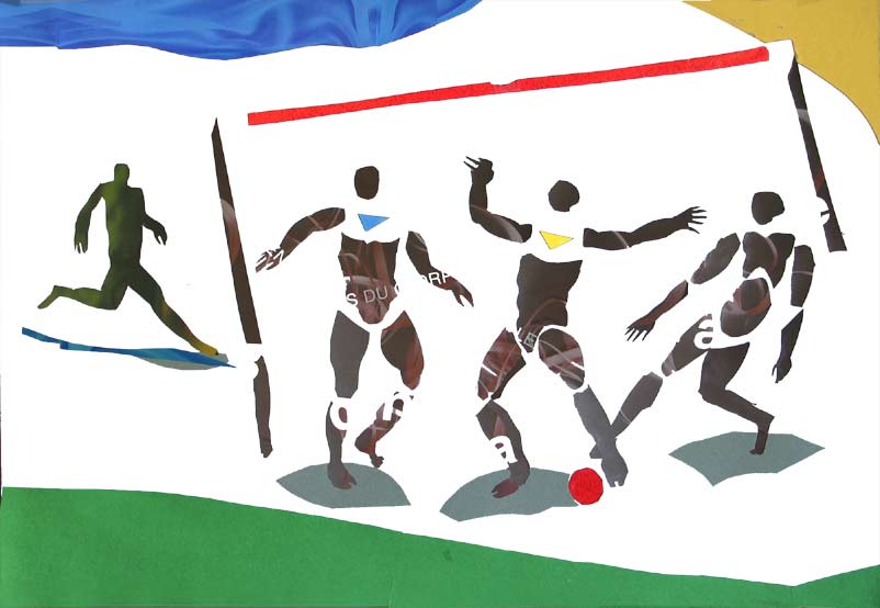 football, collage